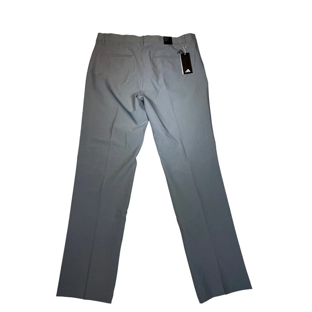 Adidas Mens Golf Pants Gray Regular Fit Straight Leg 34x34 NEW